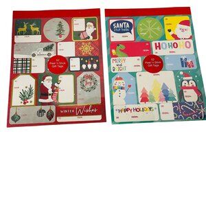 Design Group Christmas Gift‎ Tags Assortment 52 Sheets Of Festive Labels With S